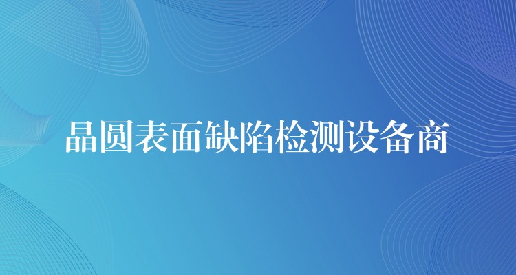 晶圆表面缺陷检测设备商