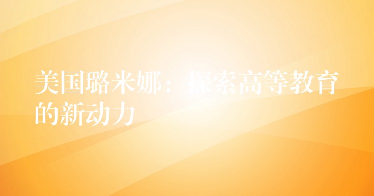 美国璐米娜:探索高等教育的新动力