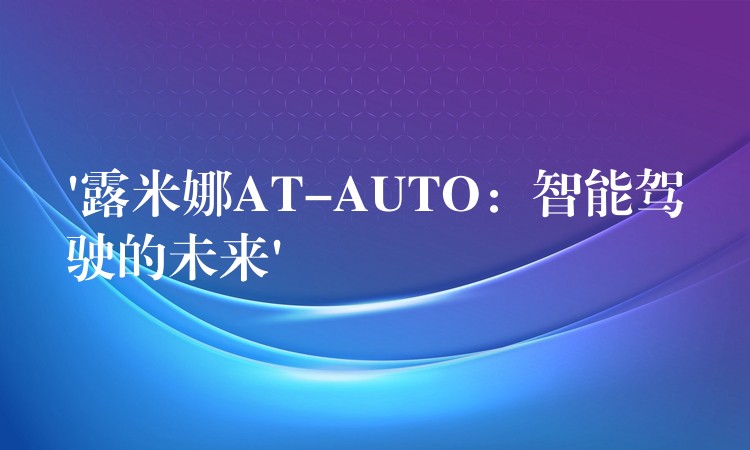‘露米娜AT-AUTO:智能驾驶的未来’