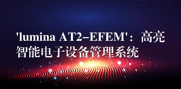 ‘lumina AT2-EFEM’：高亮智能电子设备管理系统
