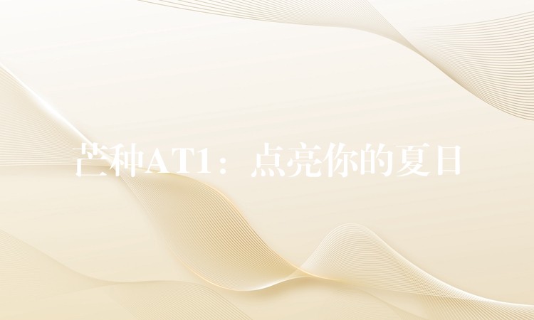 芒种AT1:点亮你的夏日