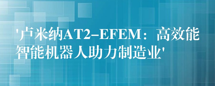‘卢米纳AT2-EFEM:高效能智能机器人助力制造业’