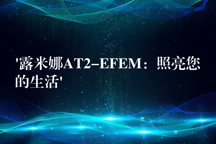 ‘露米娜AT2-EFEM:照亮您的生活’