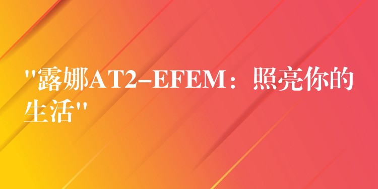 “露娜AT2-EFEM:照亮你的生活”