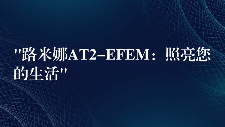 “路米娜AT2-EFEM:照亮您的生活”