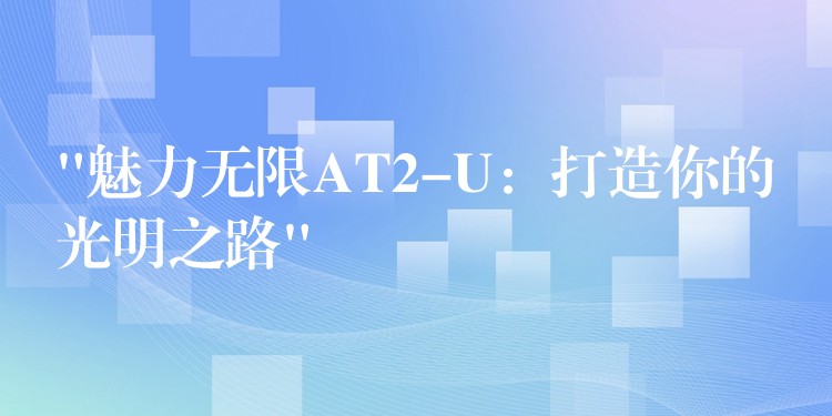 “魅力无限AT2-U:打造你的光明之路”