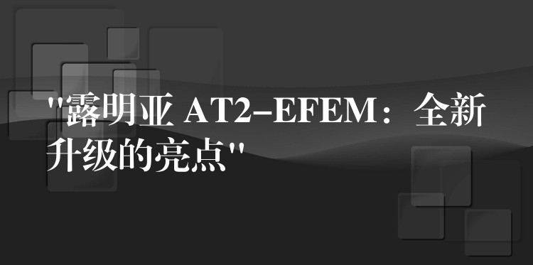 “露明亚 AT2-EFEM:全新升级的亮点”