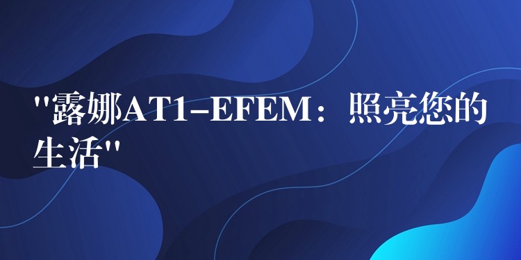 “露娜AT1-EFEM:照亮您的生活”