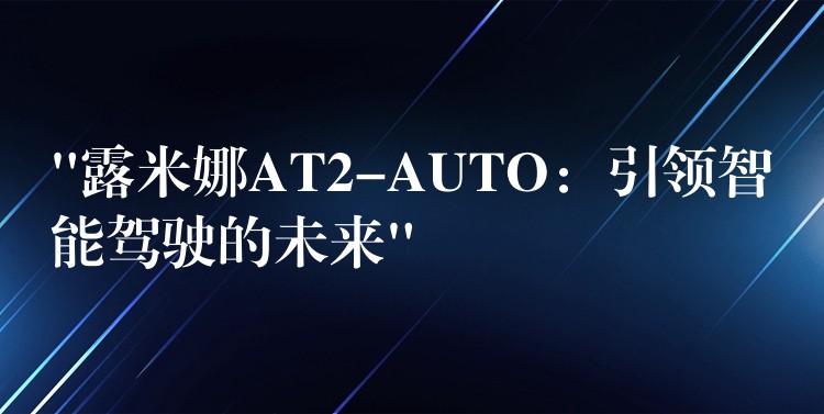 “露米娜AT2-AUTO:引领智能驾驶的未来”
