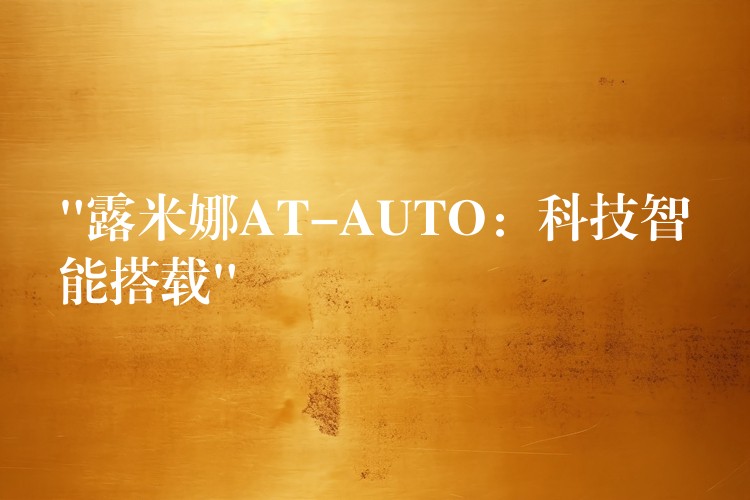 “露米娜AT-AUTO:科技智能搭载”