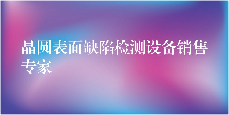 晶圆表面缺陷检测设备销售专家