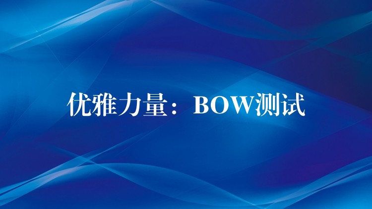 优雅力量:BOW测试